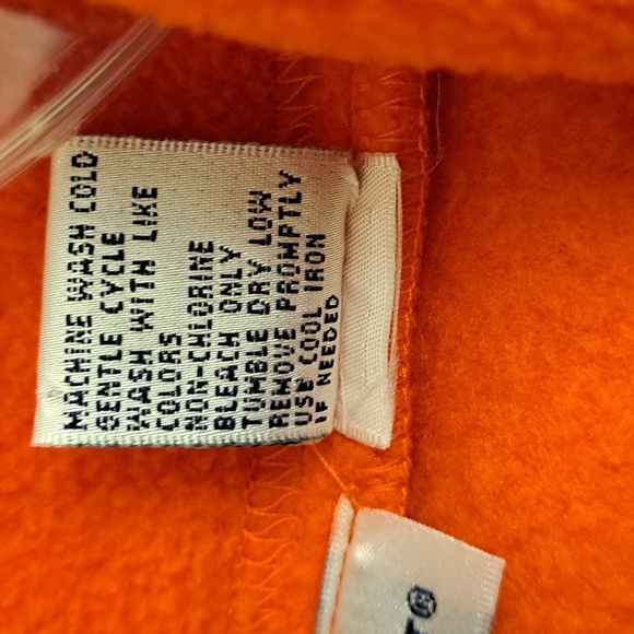 🌴Derek Heart Orange Fleece Vest Size Small - Picture 4 of 10